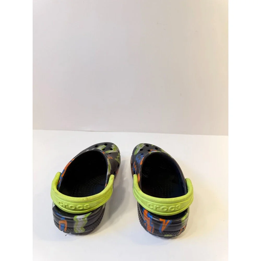 Crocs Kids Toddlers Classic Lightning Bolt Black Multicolor US 7
